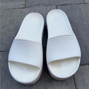 CROCS Classic White Slide Sandals
